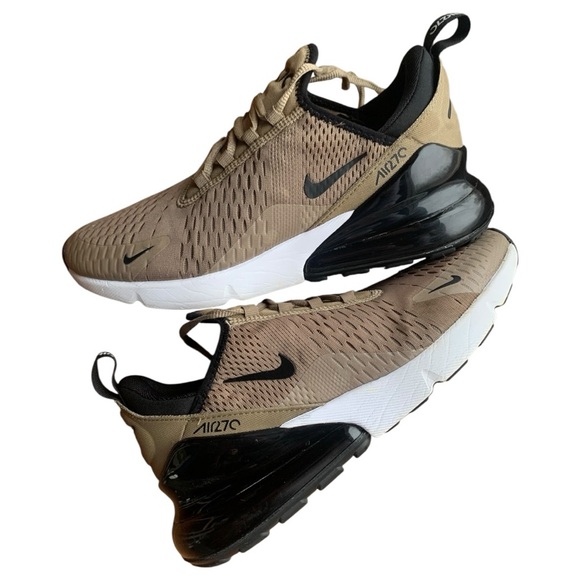 Nike Shoes - Nike Air Max 270 Brown Black & White Gym Running Workout Shoe Mens 8 Womens 9.5
